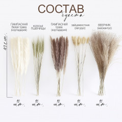 Букет из сухоцветов «Гармония» - Фото 2