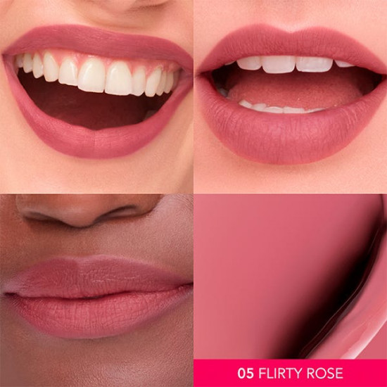 Помада для губ жидкая матовая «Cloud Crème Velvet Matte», тон 05 Flirty Rose