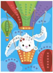 Набор для творчества «Аппликация. Заяц на воздушном шаре» - Фото 2