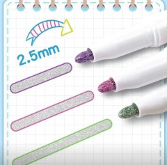 Контурные маркеры с эффектом металлика - Фото 2