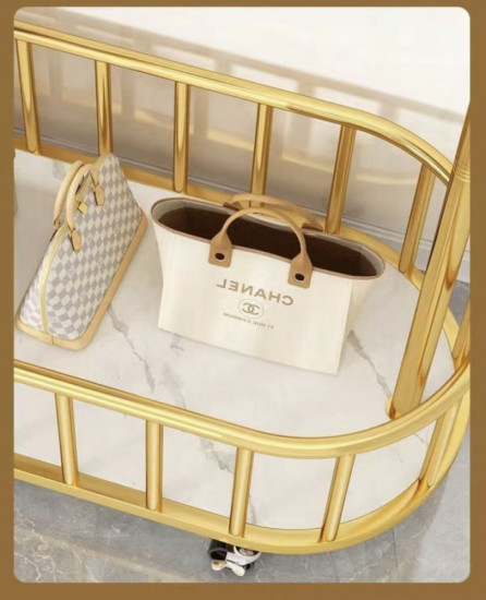 Вешалка напольная с полкой