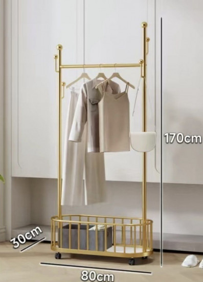 Вешалка напольная с полкой