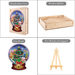 Пазл деревянный «Снежный шар» - Фото 4