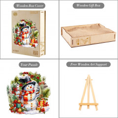 Пазл деревянный «Снеговик Шапочкин» - Фото 4
