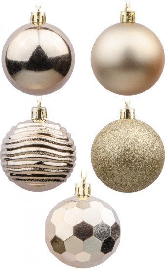 Набор шаров ёлочных «Золотое мерцание»