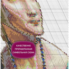 Набор для вышивания по мотивам картины Леонардо да Винчи «Дама с горностаем» - Фото 7