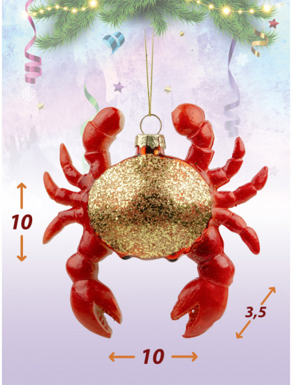 Игрушка ёлочная «Крабик»