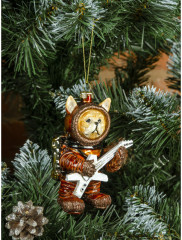 Игрушка ёлочная «Собака-гитарист» - Фото 4