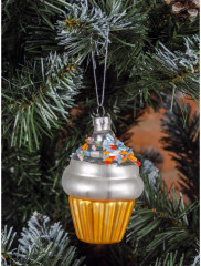 Игрушка ёлочная «Корзиночка с кремом» - Фото 4