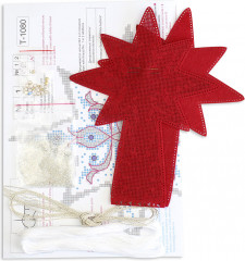 Набор для вышивания на перфорированном фетре «Звезда на вершину» - Фото 1