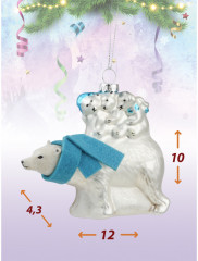 Игрушка ёлочная «Медвежья семейка» - Фото 2