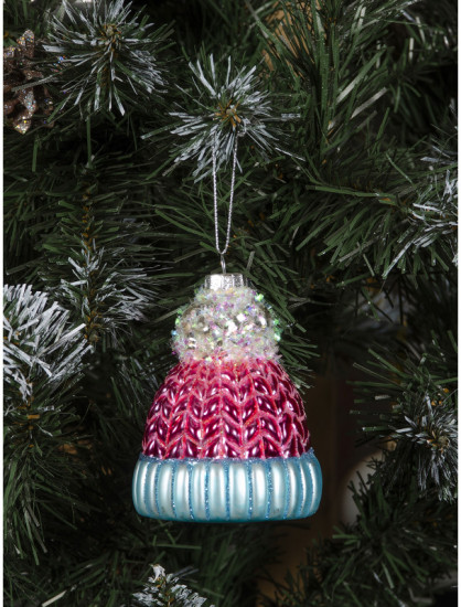 Игрушка ёлочная «Шапочка с помпоном»