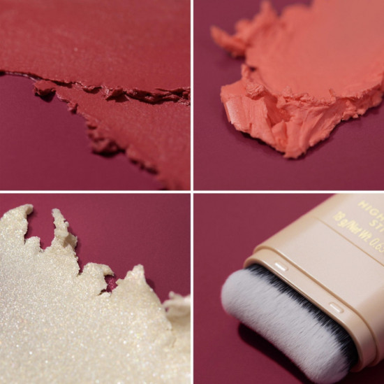 Крем-хайлайтер для лица «Highlighter Stick Kiss & Glow», оттенок C01 Aurora Glow