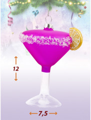 Игрушка ёлочная «Коктейль с лимоном» - Фото 2