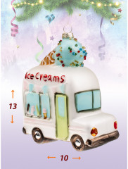 Набор игрушек ёлочных «Фургончик с мороженым» - Фото 2