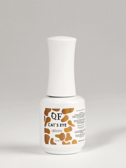 Гель-лак для ногтей кошачий глаз трехфазный, оттенок Серебристый