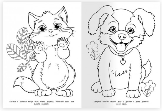 Раскраска «Верные друзья»
