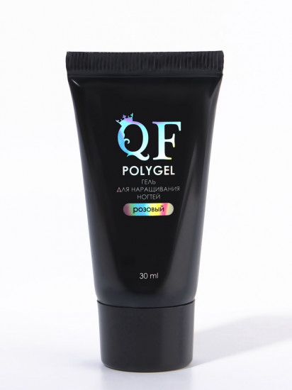Полигель для наращивания трехфазный, оттенок Розовый