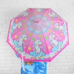 Зонт-трость для девочек «Единорог с радугой» - Фото 5