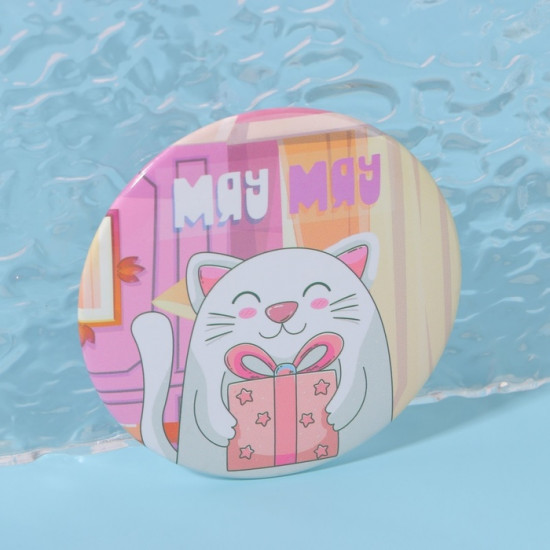 Зеркало карманное «Котик»