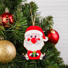 Декор с подсветкой «Дед Мороз с подарком» - Фото 2