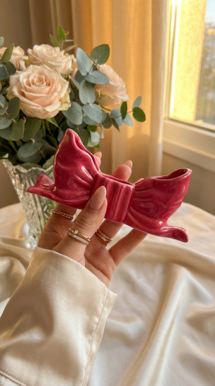 Декоративный подсвечник «Бант»