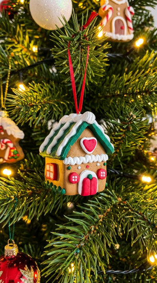 Ёлочная игрушка «Пряничный домик»