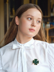 Брошь «Клевер» - Фото 4