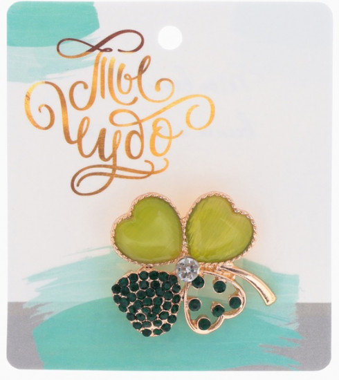 Брошь «Клевер»