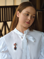 Брошь этника «Кошка радужная» - Фото 4