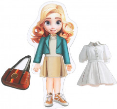 Игра развивающая на магнитах «Одень куклу: бренды» - Фото 3