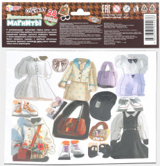 Игра развивающая на магнитах «Одень куклу: бренды» - Фото 4