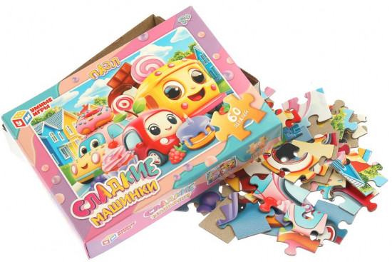 Пазл «Сладкие машинки»