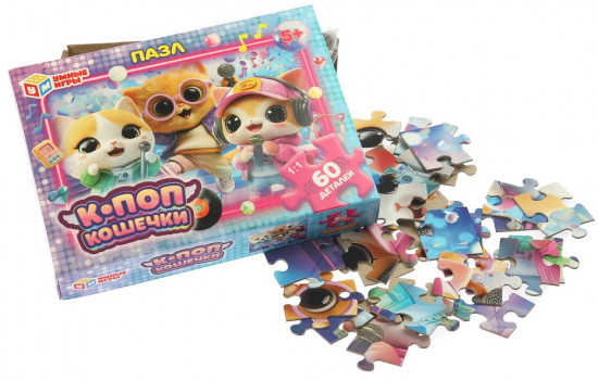 Пазл «К-поп кошечки»