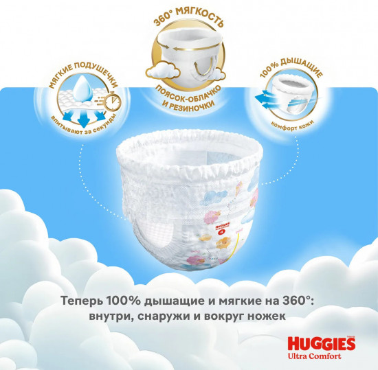 Подгузники-трусики для девочек