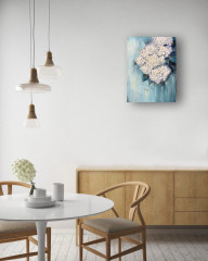 Картина интерьерная «Бирюзовая легкость. Гортензия» - Фото 5