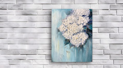 Картина интерьерная «Бирюзовая легкость. Гортензия» - Фото 6