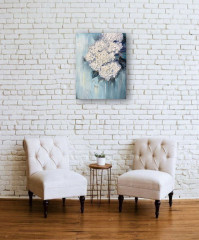 Картина интерьерная «Бирюзовая легкость. Гортензия» - Фото 7
