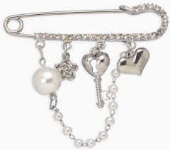 Булавка «Ключик от сердца» - Фото 1