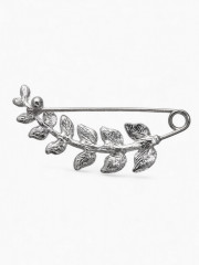 Булавка «Веточка лиственная» - Фото 2