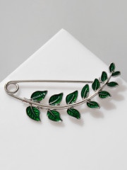 Булавка «Веточка лиственная» - Фото 5