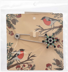 Булавка «Снежинка новогодняя» - Фото 5