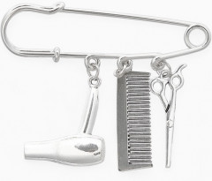 Булавка с подвесками «Парикмахер» - Фото 6