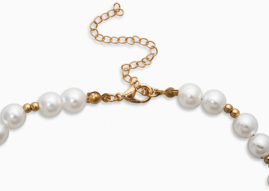 Кулон на жемчужных бусах «Морская звезда»