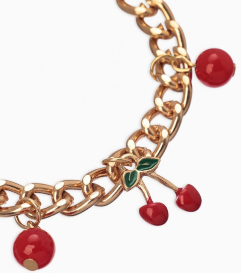 Браслет на цепи «Вишневый рай»