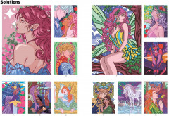 Раскраска по номерам «Romantasy. Coloriages mystères» - Фото 3