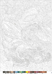 Раскраска по номерам «Mondes fantastiques. Coloriages mystères» - Фото 5