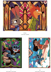 Раскраска по номерам «Vitraux Tome 2. Coloriages mystères» - Фото 5