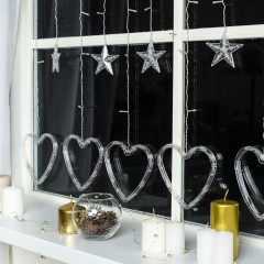 Гирлянда-бахрома «Сердце» - Фото 1