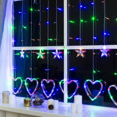 Гирлянда-бахрома «Сердце» - Фото 2